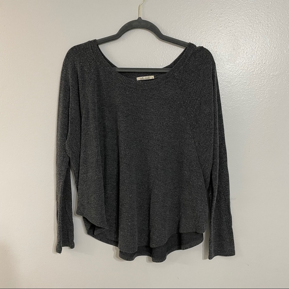 Bella Dahl super soft, gray sweater